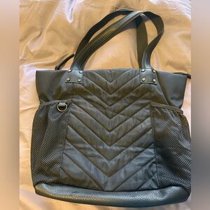 Cynthia Rowley Black Chevron Tote